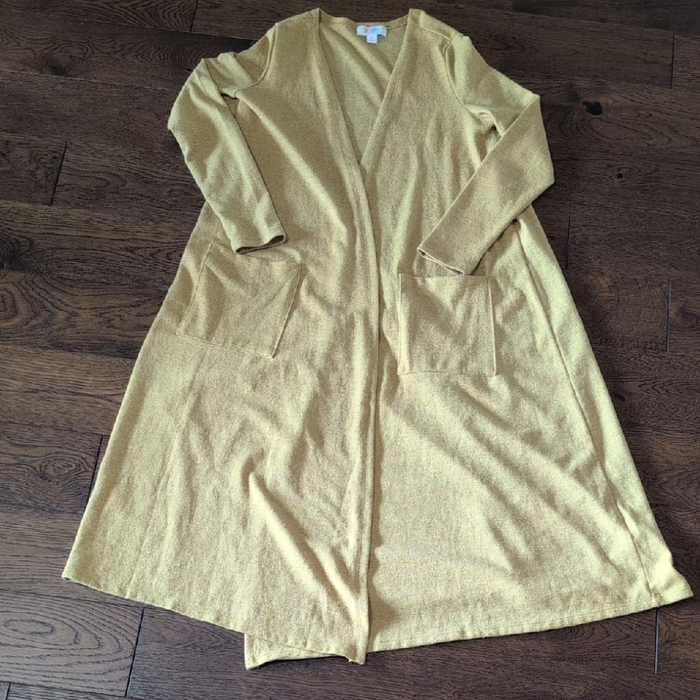LuLaRoe Gold Knit Cardigan